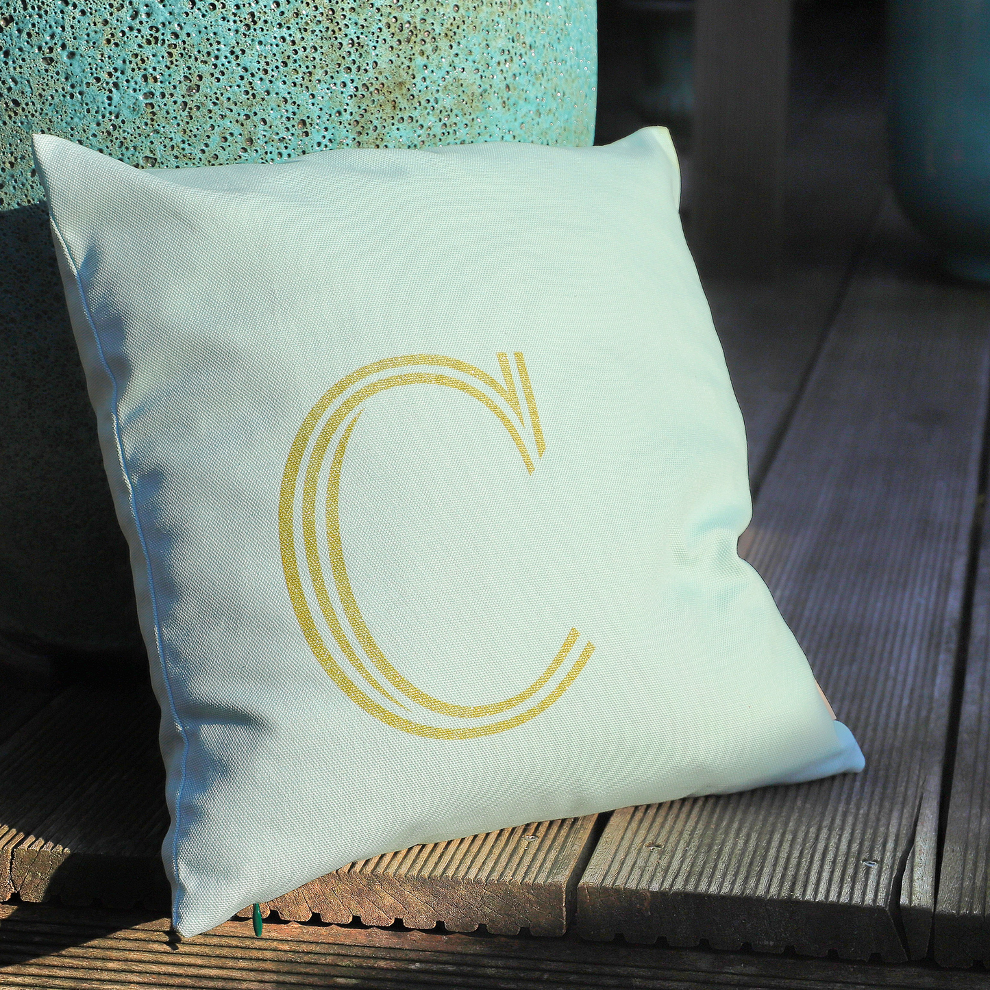 Kissen C mint/gold